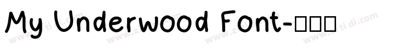 My Underwood Font字体转换